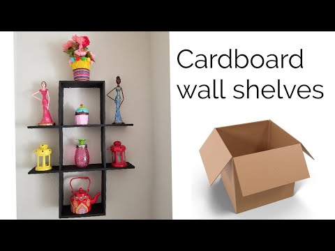 DIY Cardboard Shelves: A Great Way to Add some Art to Your Room